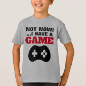 Niet nu - Kinderen Hanes TAGLESS® T-Shirt (Voorkant)