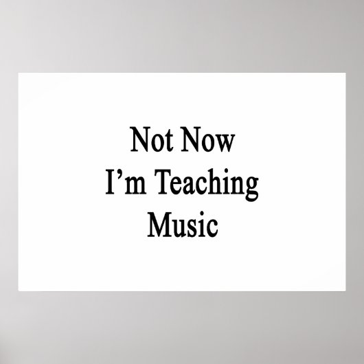 Niet nu leer ik muziek poster (Voorkant)