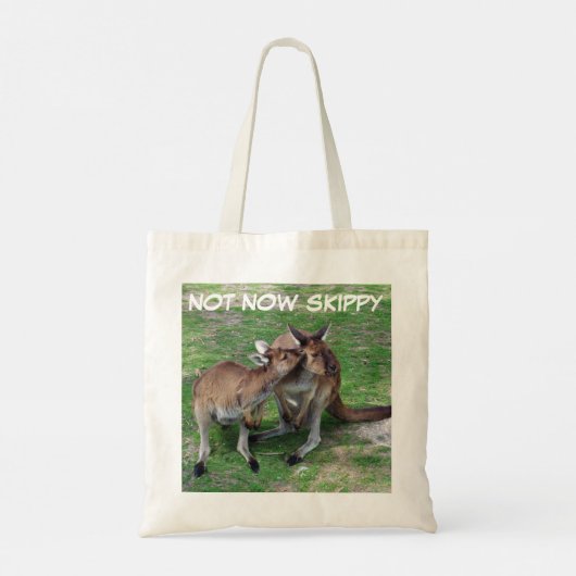 Niet nu Skippy Budget Canvas tas (Achterkant)