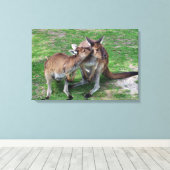 Niet nu Skippy Canvas Afdruk (Insitu (Houten vloer))