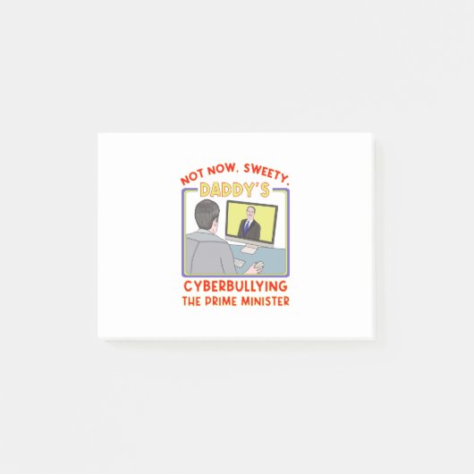 Niet nu, Sweety. Papa's Cyberpesten de premier Post-it® Notes (Voorkant)