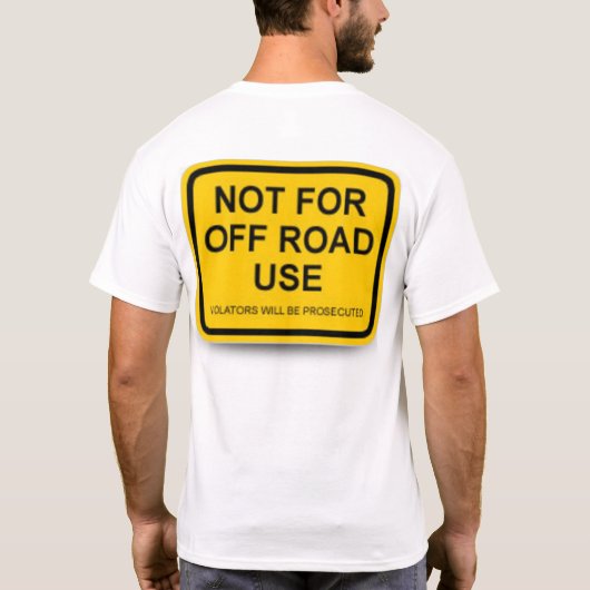niet offroad t-shirt (Achterkant)