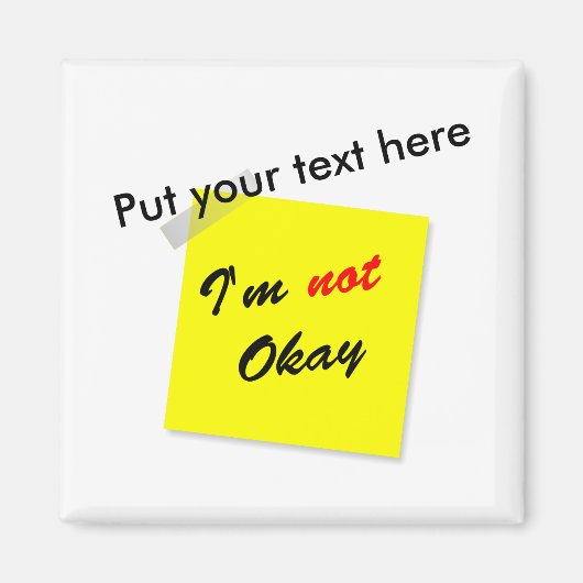 Niet oké magneet (Voorkant)