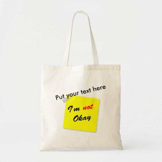 Niet oké tote bag (Voorkant)
