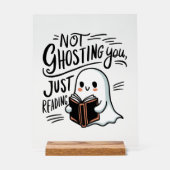 Niet om je heen, gewoon lezen acryl bord (Voorkant)