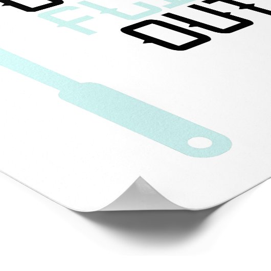 'Niet omdraaien' 8x10 afdrukken Poster (Hoek)