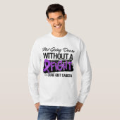 Niet omlaag zonder strijd - GIST-kanker T-shirt (Voorkant volledig)