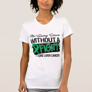 Niet omlaag zonder strijd - leverkanker t-shirt