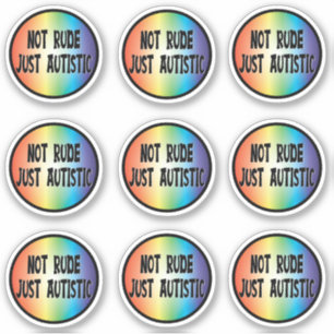 Niet onbeleefd gewoon autistisch - Sticker Pack