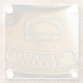 Niet onder Bevel Glazen Onderzetter (Achterkant)