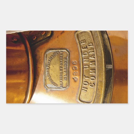 Niet onder Bevel Rechthoekige Sticker (Voorkant)