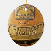 Niet onder commando keramisch ornament (Links)