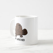 Niet onder de indruk Beaver aanpasbaar Koffiemok (Voorkant links)