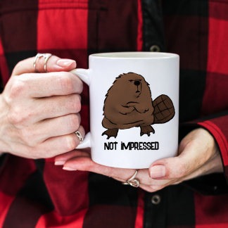 Niet onder de indruk Beaver aanpasbaar Koffiemok