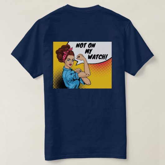 Niet Onder Mijn Toezicht T-shirt (Design achterkant)