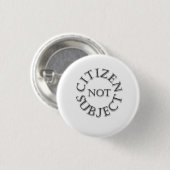 Niet-onderworpen burger ronde button 3,2 cm (Voorkant /achterkant)