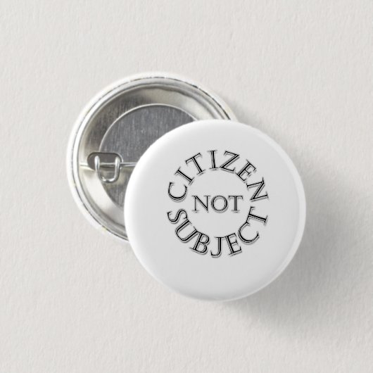 Niet-onderworpen burger ronde button 3,2 cm (Voorkant /achterkant)