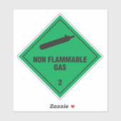Niet-ontvlambaar gas 2 label (Vel)