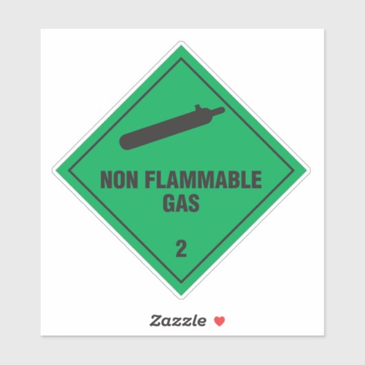 Niet-ontvlambaar gas 2 label (Vel)