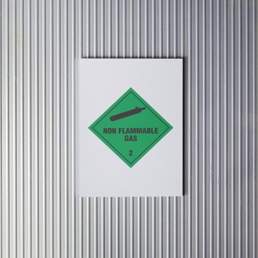 Niet-ontvlambaar gas 2 label