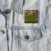 Niet op de tijdknop drukken vierkante button 5,1 cm (In situ)