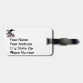 NIET OP DE TWEEDE AMENDEMENT VERENIGDE STATEN BEHA BAGAGELABEL (Achterkant horizontaal)