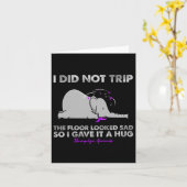 Niet op de vloer struikelde zag er triest uit dus  kaart (Gele Bloem)