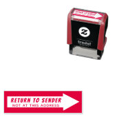 Niet op dit adres Terug naar afzender Stempel Pijl (In situ)