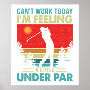 Niet op dreef: een vrije dag voor een golfer poster