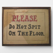 Niet op het  Antiek van de vloer draaien Fotoplaat (Voorkant)