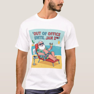 Niet op kantoor – Santa's post-vakantie T-shirt