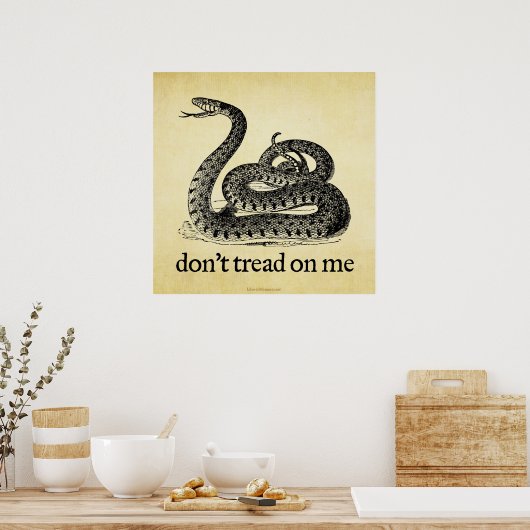 Niet op me afdrukken poster (Keuken)