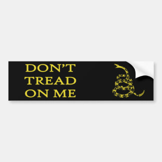 NIET OP ME Bumpersticker BEHANDELEN