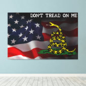 Niet op me drukken canvas afdruk (Insitu (Houten vloer))