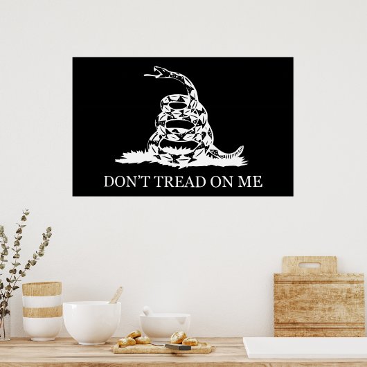 Niet op me drukken poster (Keuken)