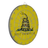 Niet op me laken met Gadsden American Flag Dartbord (Voorkant Links)