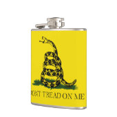 Niet op me laken met Gadsden American Flag Heupfles (Links)