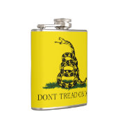 Niet op me laken met Gadsden American Flag Heupfles (Rechts)