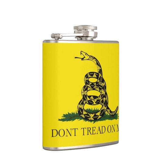 Niet op me laken met Gadsden American Flag Heupfles (Rechts)