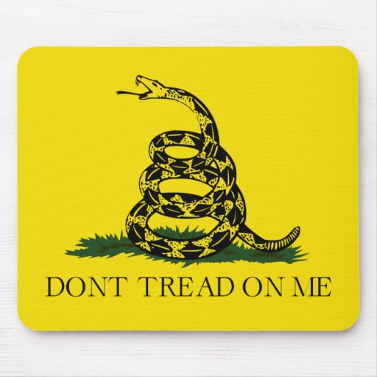 Niet op me laken met Gadsden American Flag Muismat (Voorkant)