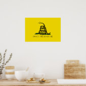 Niet op me laken met Gadsden American Flag Poster (Keuken)