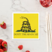 Niet op me laken met Gadsden American Flag Servet (Insitu)