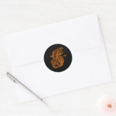 Niet op me laken. ronde sticker (Envelop)