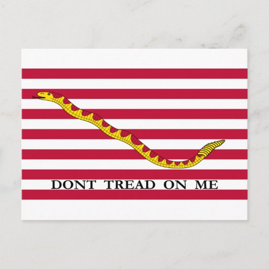 Niet op me lezen, Amerikaanse Naval Jack. Briefkaart (Voorkant)