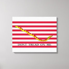 Niet op me lezen, Amerikaanse Naval Jack. Canvas Afdruk