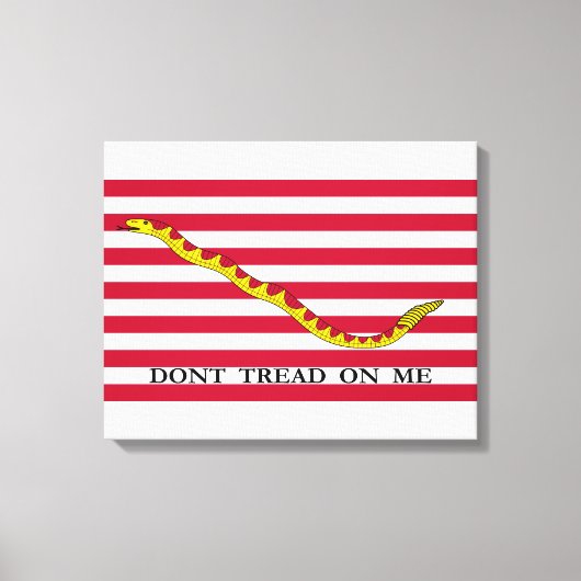 Niet op me lezen, Amerikaanse Naval Jack. Canvas Afdruk (Voorkant)
