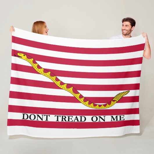 Niet op me lezen, Amerikaanse Naval Jack. Fleece Deken (In situ)