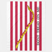 Niet op me lezen, Amerikaanse Naval Jack. Fleece Deken (Voorkant)