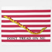 Niet op me lezen, Amerikaanse Naval Jack. Fleece Deken (Voorkant (Horizontaal))