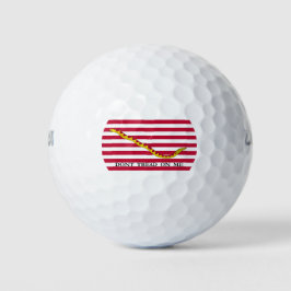 Niet op me lezen, Amerikaanse Naval Jack. Golfballen
